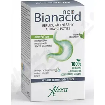 Lék při potížích s trávením Aboca NeoBianacid tbl.45