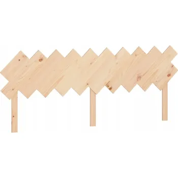 Čelo postele, 196x3x80,5 cm, masivní borovicové dřevo