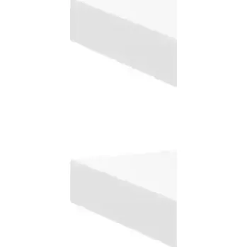 police Police MDF deska VidaXL 50 x 23 cm bílá