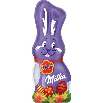 Čokoláda Milka Velikonoční veselý zajíček z mléčné čokolády Daim 45 g