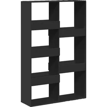 Knihovna Regál/přepážka do pokoje, černý, 100x33x155,5 cm