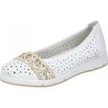 Polobotky RIEKER L3062-80 BÍLÉ - 39