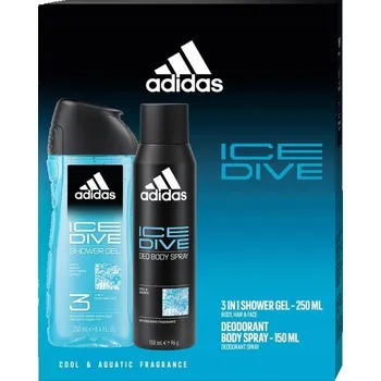 ADIDAS sada Ice Dive Sprchový gel 250 ml + Deodorant 150 ml
