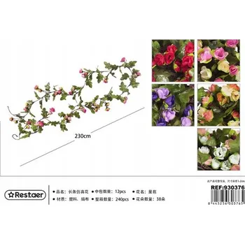 umělá květina Umělá květinová girlanda 230 cm - Rostlinná dekorace