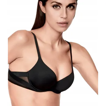 Dámské spodní prádlo Dámská bavlna vyztužená podprsenka s kosticemi, černá Lormar 80B