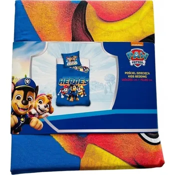 Povlečení Sada povlečení Tlapková patrola 160x200cm + 70x80cm modrá