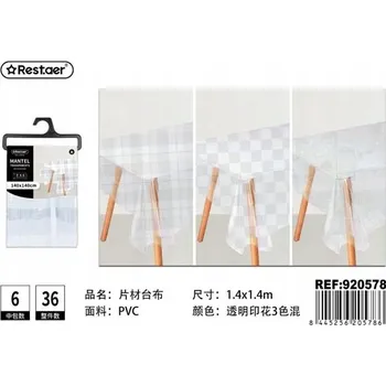 ubrus Průhledný PVC ubrus se vzorem 140x140 cm