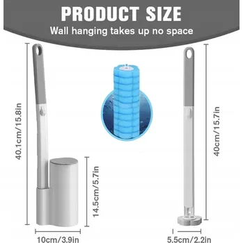 WC štětka WC Štětka s Vyměnitelnými Náplněmi 18x Hygienická Bílá z Tik Toku