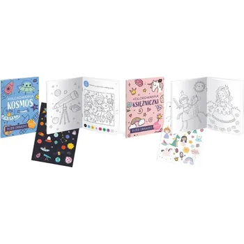 omalovánky Omalovánka s nálepkami A4 16 stran - Vesmír, Princezny