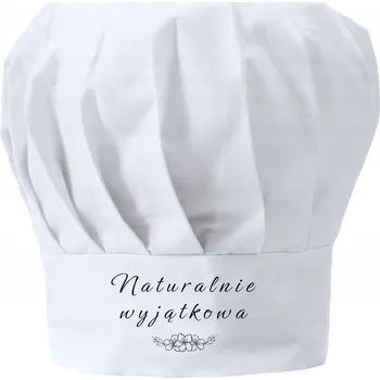 Čepice Kuchařská čepice Dárek ke Dni žen, k narozeninám – přírodní a výjimečná