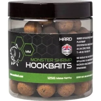 Boilies Proteinové kuličky Nash Monster Shrimp Hard Hookbaits 24 mm 175 g
