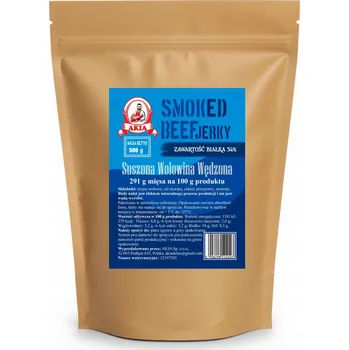 Sušené maso Akia Beef Jerky, sušené maso, uzené hovězí maso 500 g