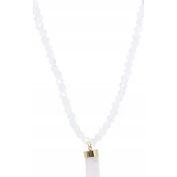 Náhrdelník Náhrdelník z horského Křišťál , nerezová ocel pokovená 14k zlatem, NST1581B