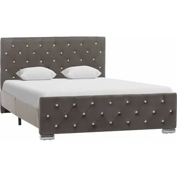 Postel zahrada-XL Rám postele šedý textil 120 x 200 cm 286831