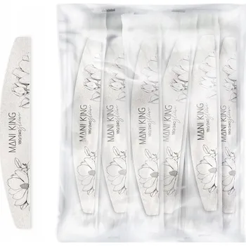 Pilník na nehty 180/240 půlměsíc Slim ve fólii Flora Mani King 25 Ks