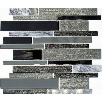 Obklad Mozaika WzorcowniaStudio 28,6 x 30 cm, odstíny šedé a stříbrné