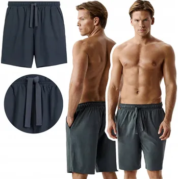 ATLANTIC pánské šortky na spaní kraťasy kraťasy NMB039 námořnická modrá modrá L