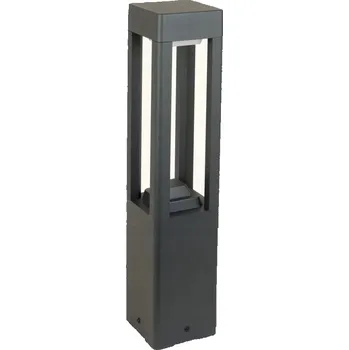 Venkovní osvětlení Kvadratický osvětlovací sloupek Su-ma GX53 50 cm šedý