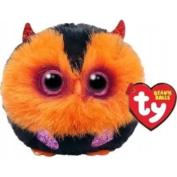 plyšák Plyšová Hračka Sova Ďáblík Koule Whodini Puffies Mazlíčci TY - 9 Cm