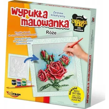 Obraz Vypouklá omalovánka - Květiny Růže