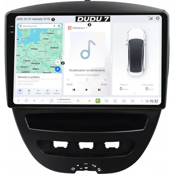 GPS navigace AUTORÁDIO NAVIGACE GPS CITROEN C1 2005-2014 ANDROID QLED 12GB