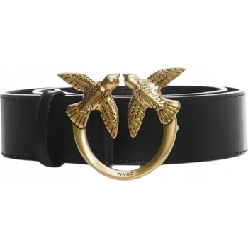 Opasek PINKO PÁSEK ČERNÝ KOŽENÝ PÁSEK 'LOVE BERRY' 100125 A0F1 Z99Q L