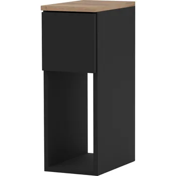 Noční stolek Noční stolek Stiv-Meble černý s 1 zásuvkou 20x30x55 cm