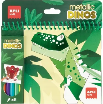 omalovánky Omalovánky s fixami Apli Kids - Dinosauři