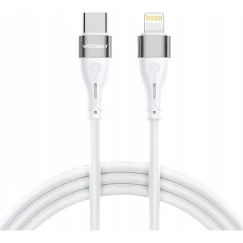 Datový kabel Kabel Wozinsky USB typ C - Apple Lightning 2 m bílý