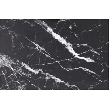 Psací stůl zahrada-XL Stolní deska černá 100x62 cm 8 mm tvrzené sklo mramorový design 322275