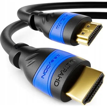 Video kabel HDMI kabel deleyCON 5 m 2.0 Ultra HD 4K