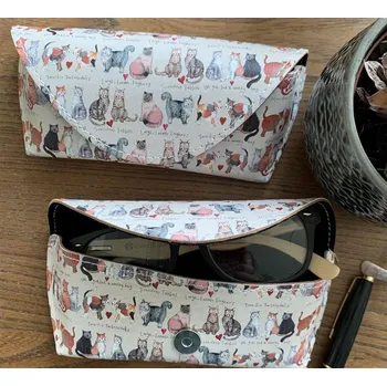 Pouzdro na brýle Ochranné Pouzdro Na BRÝLE Ozdobné POUZDRO Dárek Pouzdro na brýle Kočky