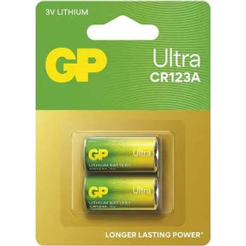 Článková baterie Baterie CR123A GP Ultra lithiová (foto) 2ks