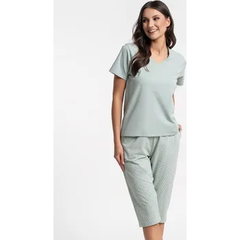 Dámské pyžamo Moraj pyžamo krátký rukáv, tříčtvrteční kalhoty PDD3600-006 3XL