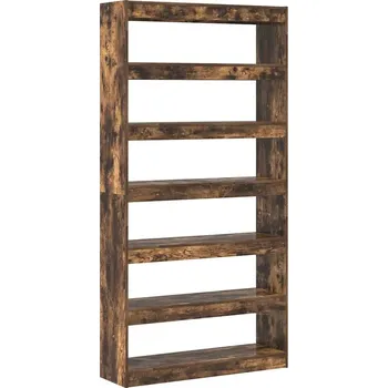 Knihovna Regál VidaXL 100 cm x 198 cm x 30 cm, odstíny hnědé