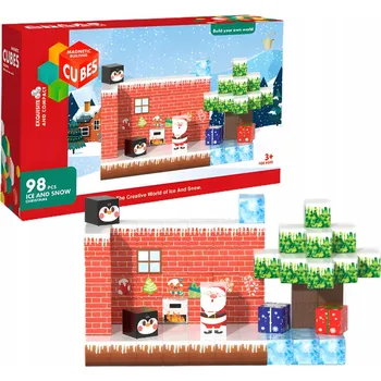 ostatní stavebnice Stavebnice ŠESTISTĚN – zima 98 ks