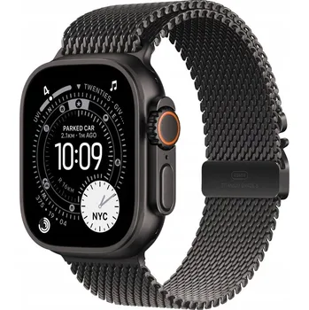 Hodinky Chytré Hodinky LTE Apple Watch Ultra 3 Černý Titan/Černý náramek M 5G