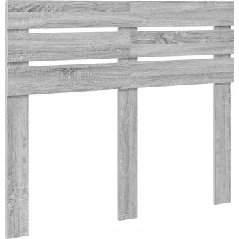 Čelo postele Šedá Sonoma 120 cm Materiál dřevotříska