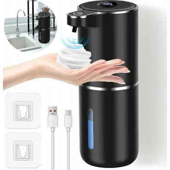 Dávkovač mýdla DÁVKOVAČ PĚNOVÉHO MÝDLA BEZDOTYKOVÝ AUTOMATICKÝ NA ZEĎ USB DÁVKOVAČ
