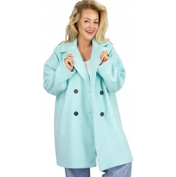 Dámský kabát Agrafka dámský kabát modrý klasický bez kapuce velikost univerzální