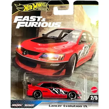 auto na autodráhu Hot Wheels Premium Fast and Furious Lancer Evolution IX