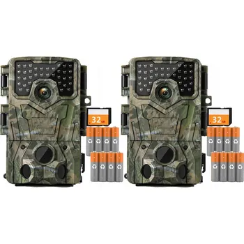 IP kamera 2x FOTOPAST S IR PŘÍSVITEM 850nm PRO SLEDOVÁNÍ ZVĚŘE + 32GB KARTA a BATERIE