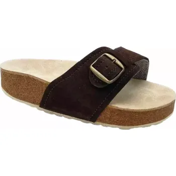 Dámská zdravotní obuv Korkové pantofle s vyměkčenou stélkou - tm.hnědé, vel. 36 - 45 vel. 44 - délka vnitřní stélky 30 cm