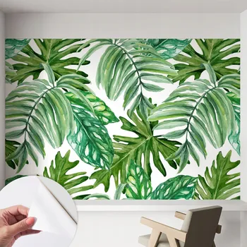 Fototapeta Tapeta Samolepicí nástěnná zeď Premium Exotické listy 152 x 104 cm