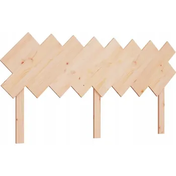 Čelo postele, 159,5x3x80,5 cm, masivní borovicové dřevo