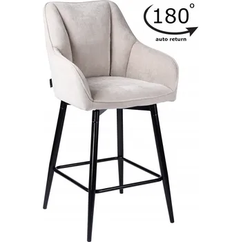 Barová židle Barová Židle ExitoDesign odstíny béžové 98 cm tkanina