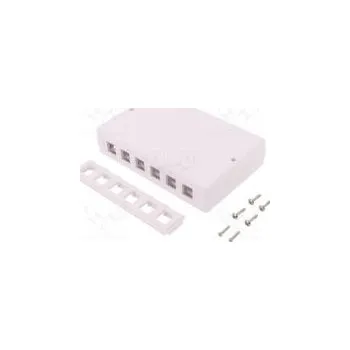 Elektrická zásuvka Zásuvka kryt Keystone Barva bilá na omítku zásuvka