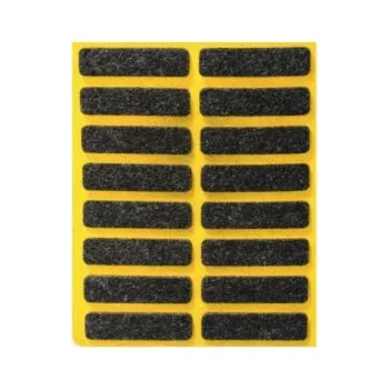 Podložka pod nábytek FILCOVÁ PODLOŽKA SAMOLEPICÍ 10x40 ČERNÁ, FILCOVÉ PODLOŽKY 16 Ks