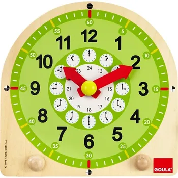 prolézačka Výukové hodiny dřevěné Goula