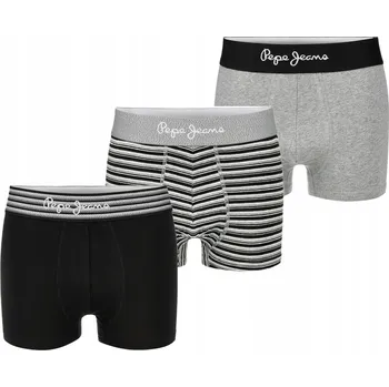 Pánské oblečení PEPE JEANS PÁNSKÉ SPODNÍ PRÁDLO BOXERKY BAVLNA 3 KUSY vel. L